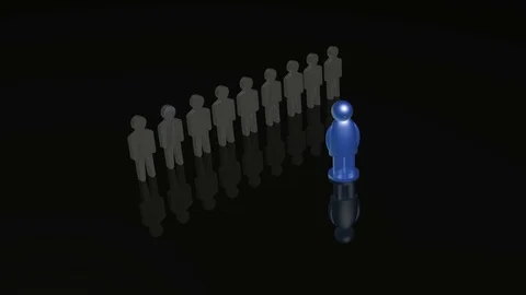 Blue and grey mans Stock Footage 103727729