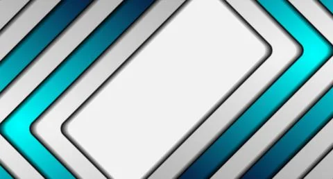 Blue and grey smooth stripes corporate geometric abstract background Stock Illustration