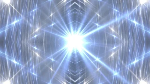 Blue and grey stage lights tunnel. Stock Footage