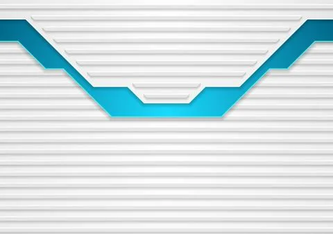 Blue and grey technology geometric abstract background Stock Illustration