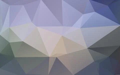 Blue and grey triangle polygon pattern background Stock Illustration