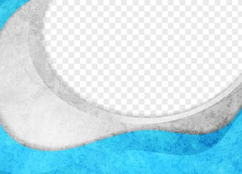Blue and grey waves abstract grunge corporate background イラスト素材