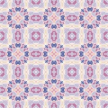 Blue and lilac pattern イラスト素材