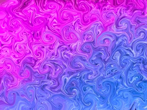 Blue and magenta abstract patterns in motion. Cool abstract background. 库存插图