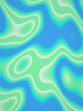 Blue and mint-green fields are outlined by soft pale contours in an irregul.. 스톡 일러스트