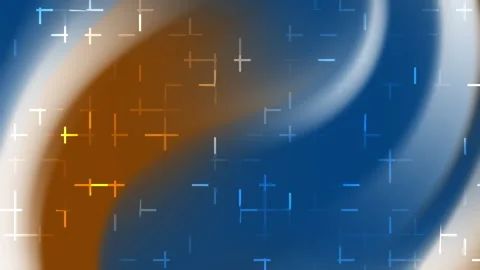 Blue and orange backdrop with white plus signs, perfect for medical Stock Footage 301419173