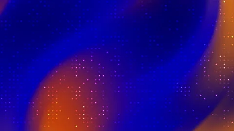 Blue and orange blend tiny dots gradient background suitable for web designs Stock Footage 301144680