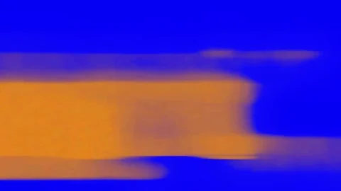 Blue and orange dynamic stunning slow motion glitch effect Stock Footage 312160566