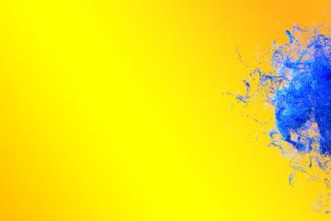 Blue and orange glowing cloud computing with particles. Coronavirus concept Stock Illustration