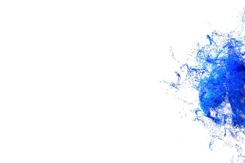 Blue and orange glowing cloud computing with particles. Coronavirus concept Stock Illustration
