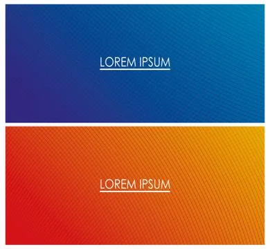 Blue and orange gradient backgrounds with place for text vector design Illustrazione stock