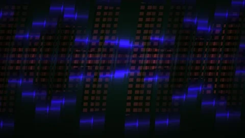 Blue and orange LED light display. Stock Footage 335348396