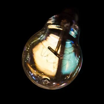 Blue and Orange Lightbulb Stock Photos