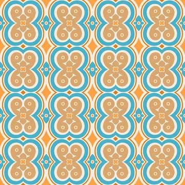 Blue and orange pattern Stock Illustration