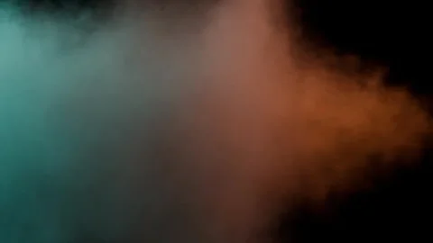 Blue and orange smoke cloud blending gradient Stock Footage 288981649