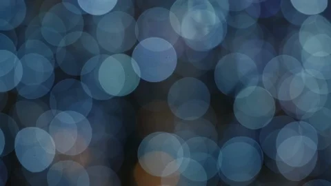 Blue and Orange Soft-Focused Lights, Flashing Dark Background, Focus Features Stock Footage 120509752