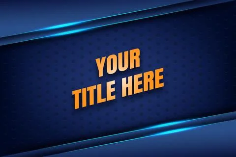 Blue and Orange Text Effect Template Bold 3D Typography Design Stock Illustration
