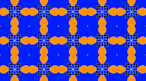 Blue and orange vj background Stock Footage 1093756