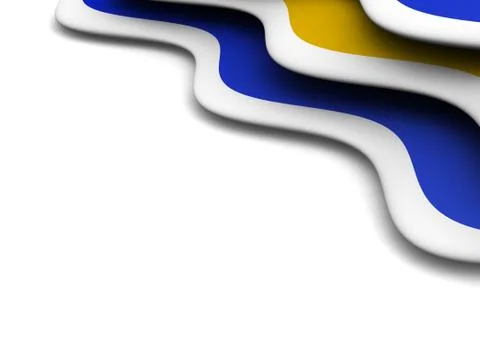 Blue and orange waves background Stock Illustration