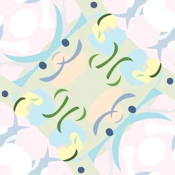 Blue and Pink Abstract Pattern Stock Illustration