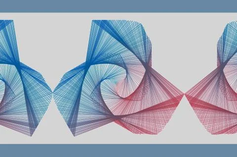 Blue and pink abstract vector background Illustrazione stock