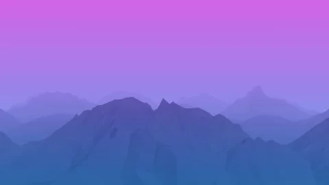 Blue and pink geometric mountains Stock Footage 130905896