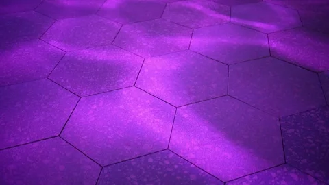 Blue and pink light reflected on the floor, water-like with wave and ripples. Stock Footage 318632066