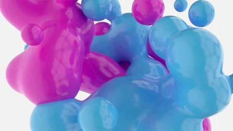 Blue And Pink Liquid Background Video stock 247735139