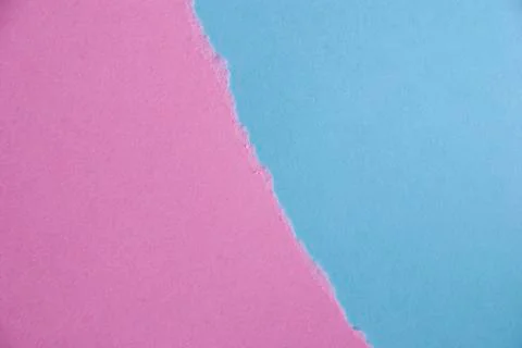 Blue and Pink Paper Background out of two Pieces of Paper Stock Photos