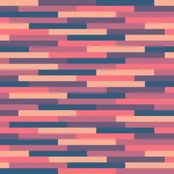Blue and pink rectangles background - seamless pattern. Vector illustration.  Stock Illustration