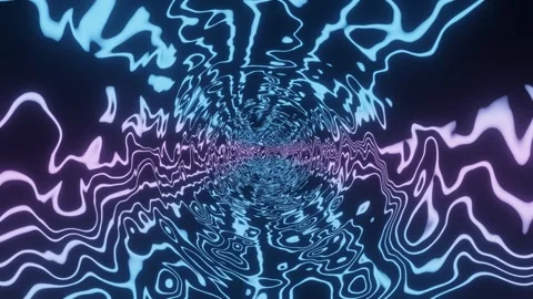 Blue and pink swirl pattern in a tunnel. Stock Footage 296298597