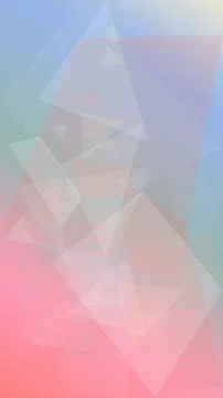 Blue and pink translucent triangle facets form an abstract, airy pattern wi.. Stock Illustration