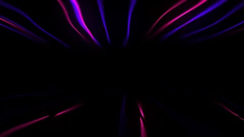 Blue and purple beam blurred light effect on black background. Looped abstr.. Stock Footage 264298317
