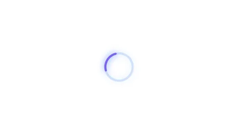 Blue and purple gradient loading circle animation loop on white background Video stock 328282160