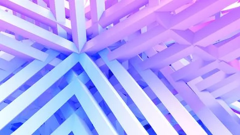 Blue and purple gradient structure abstract background, geometric background, Stock Illustration