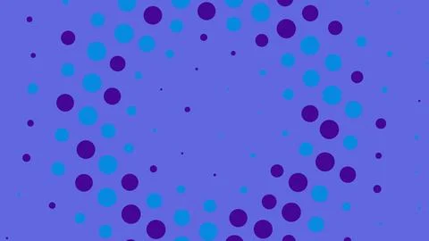 Blue and purple halftone circle pattern background Stock Illustration