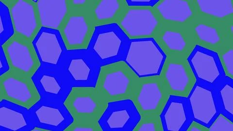 Blue and purple hexagonal pattern background design 스톡 일러스트
