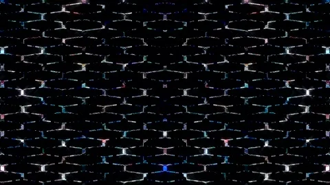 Blue and purple hexagonal patterns creating a futuristic modern impression. Vidéo 329427879