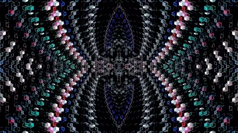 Blue and purple hexagonal patterns creating a futuristic modern impression. 動画素材 329427896