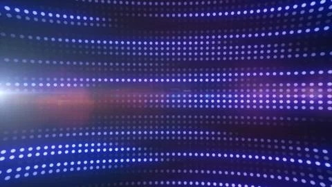 Blue and purple LED dot tunnel with lens flare, creating an abstract futuri.. Stock Illustration