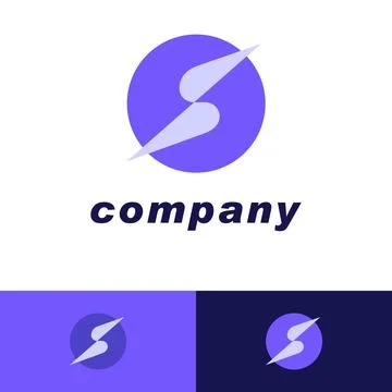 Blue and Purple Motion Infinity Logo isolated on White Background. Usable f.. Illustrazione stock