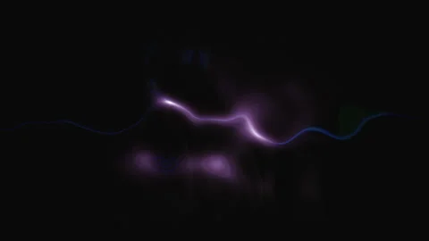 Blue and purple ring of light in the darkness of the screen Vídeo Stock 315235095