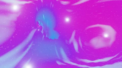 Blue and purple sci fi wormhole, tunnel, loop animation background Stock Footage 300657252