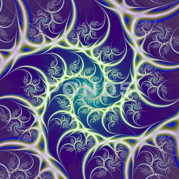 Blue and Purple Spiral Stock Illustration