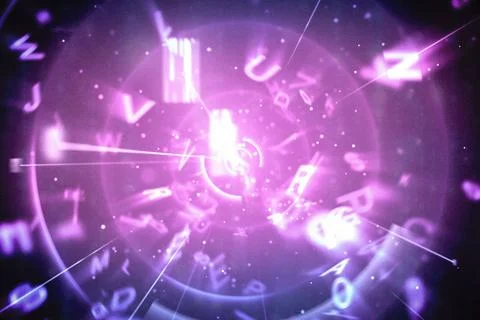 Blue and purple technology interface 스톡 일러스트