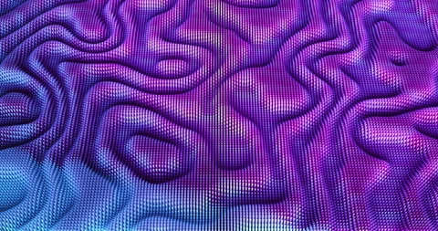 Blue and purple waves abstract liquid motion graphic background Stock Footage 305678342