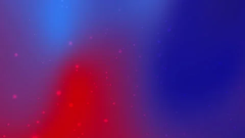 Blue and red abstract gradient background with blurred particle dots Stock Footage 311042818