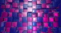 Blue and red Cubes Squares background, seamless looping HD Footage