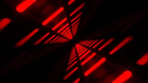 Blue and Red Fast Rotating Abstract Neon Tunnel Background VJ Loop in 4K Video stock 328357079