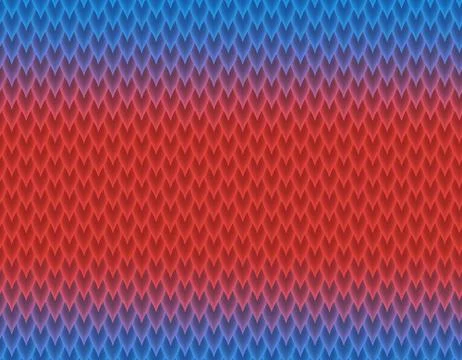 Blue and red gradient snake skin pattern, long sharp scale 스톡 일러스트